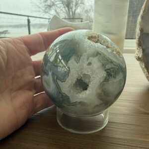 Moss Agate Sphere Green